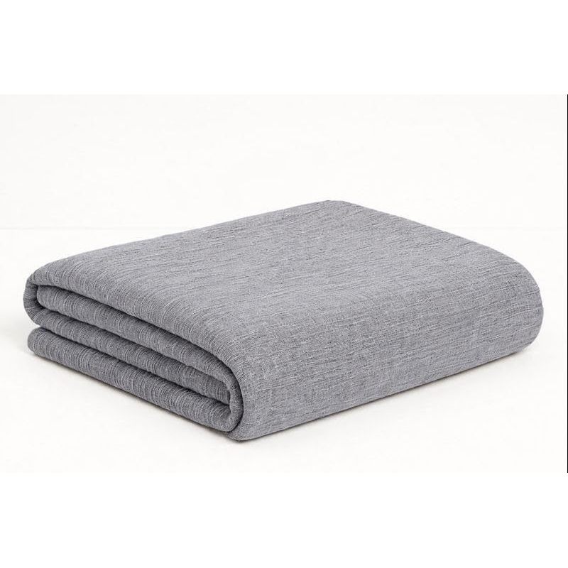 TEMU Telo Arredo Multiuso in Cotone 180x260 cm Copriletto e Copridivano Grigio