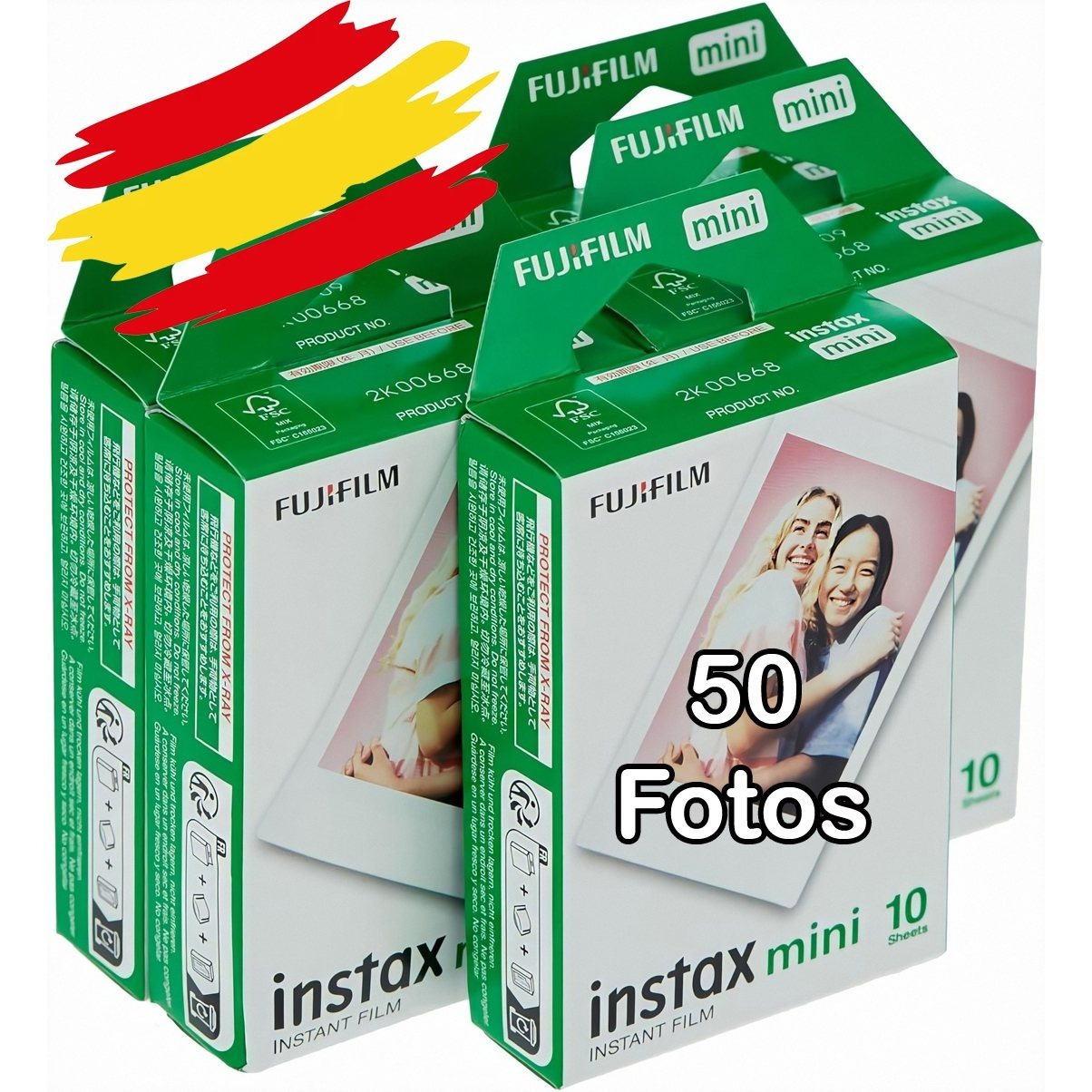 TEMU Fujifilm Instax Mini 50 películas fotográfica instantánea