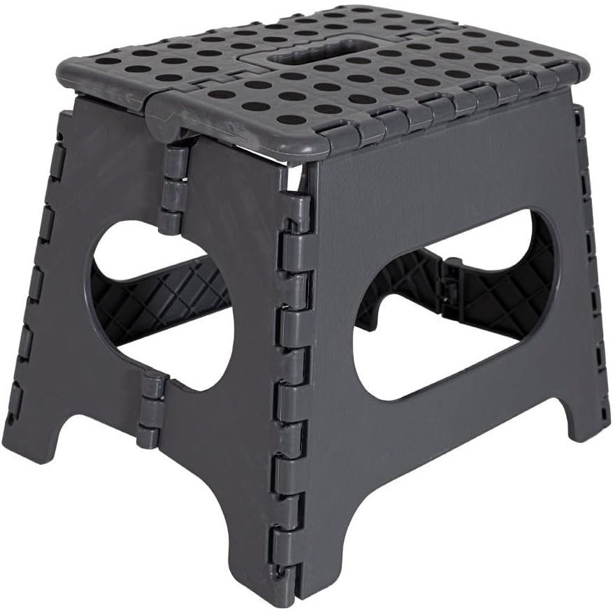 TEMU Portable Folding Step Stool | Heavy-duty & Non-slip | Ideal For Kitchen, Bathroom, Camping | Safe & | 136kg