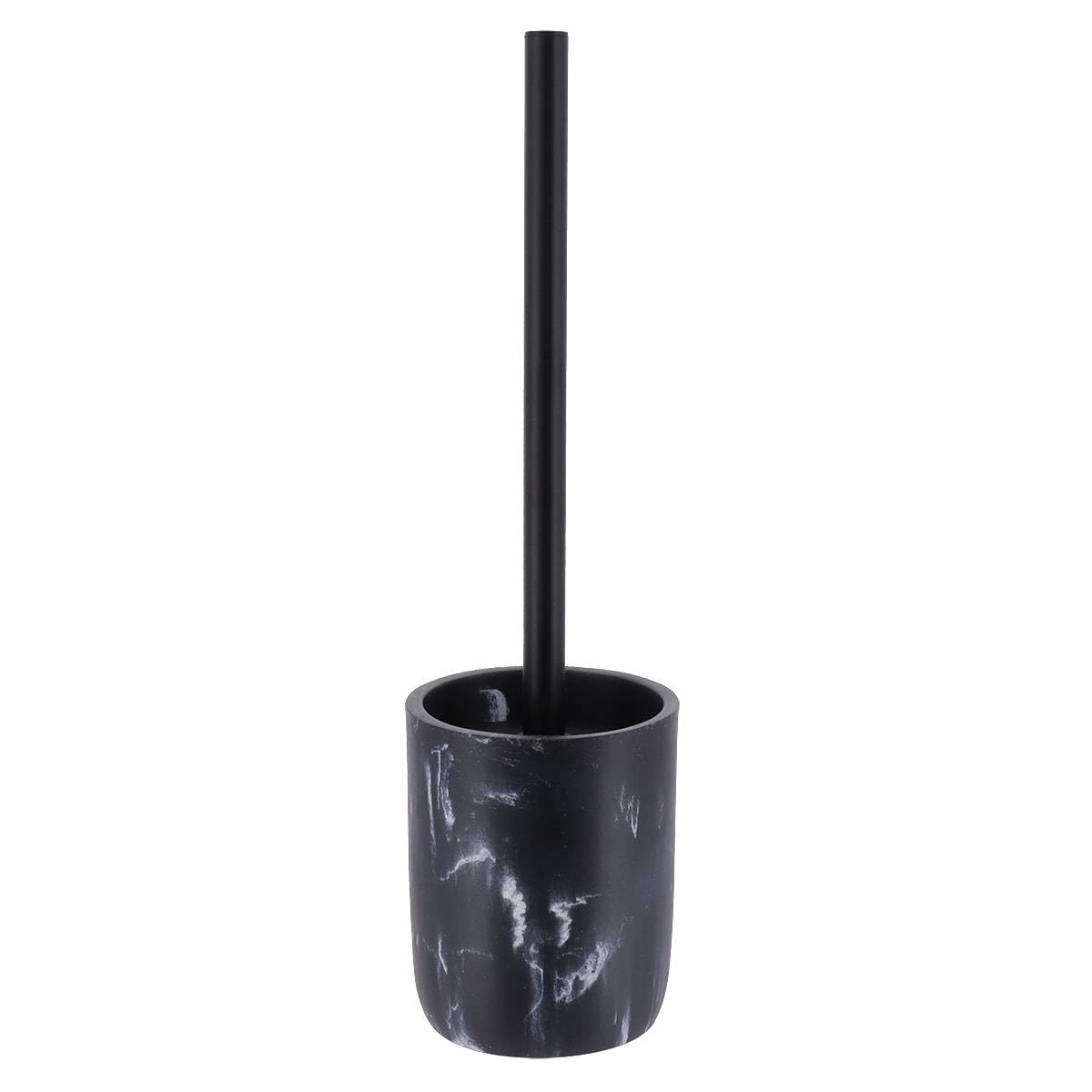 Polyresin Toilet Brush - Black Marble