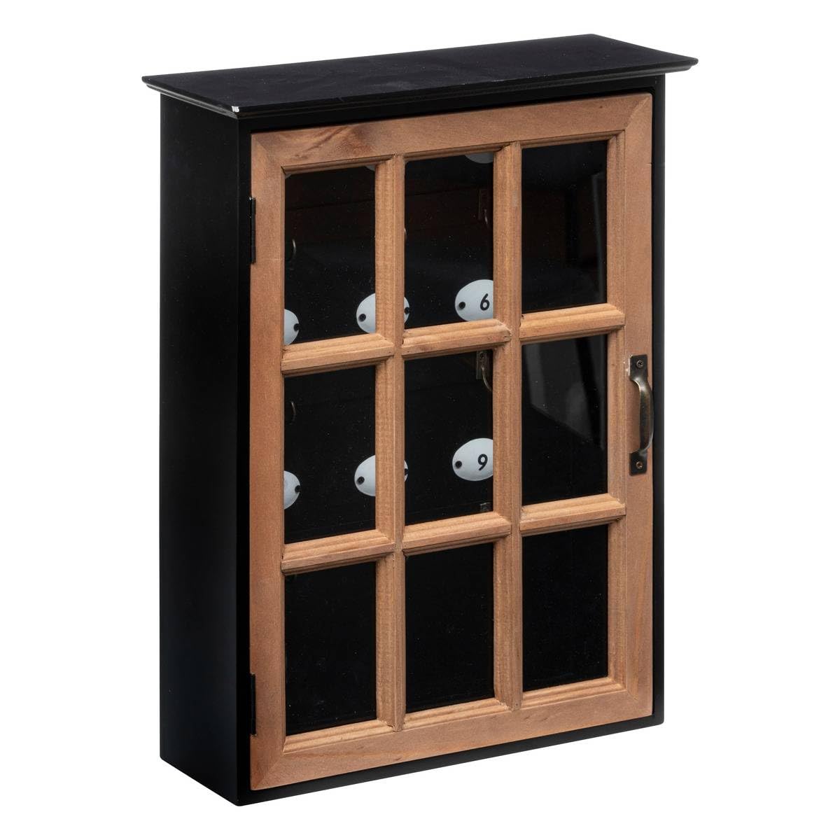 Key Box In Wood And Pine H39, 5cm Black