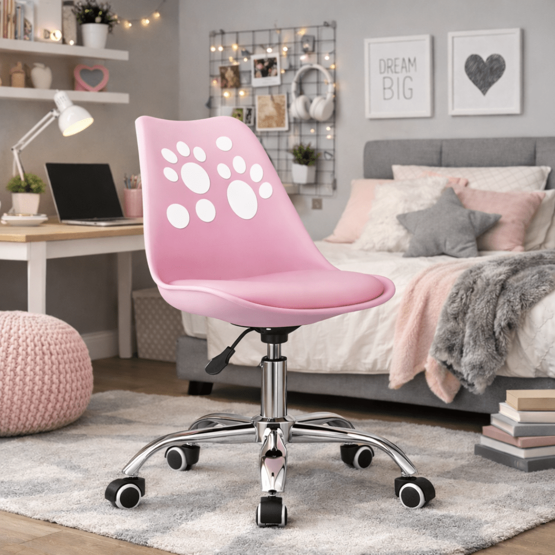 Image of Swivel Chair, Office Chair, Children's Chair, Chair For Desk, Modern And Comfortable For Teenagers, Print