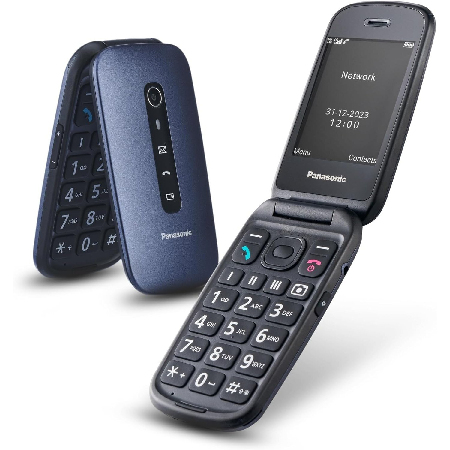 Panasonic Kx-tu550exb 4g Clamshell 2.8" With 1.2 Mp Camera, Bluetooth 5.0, 1400mah Battery, , 600h Autonomy, Single Sim, Microsd, Usb-c