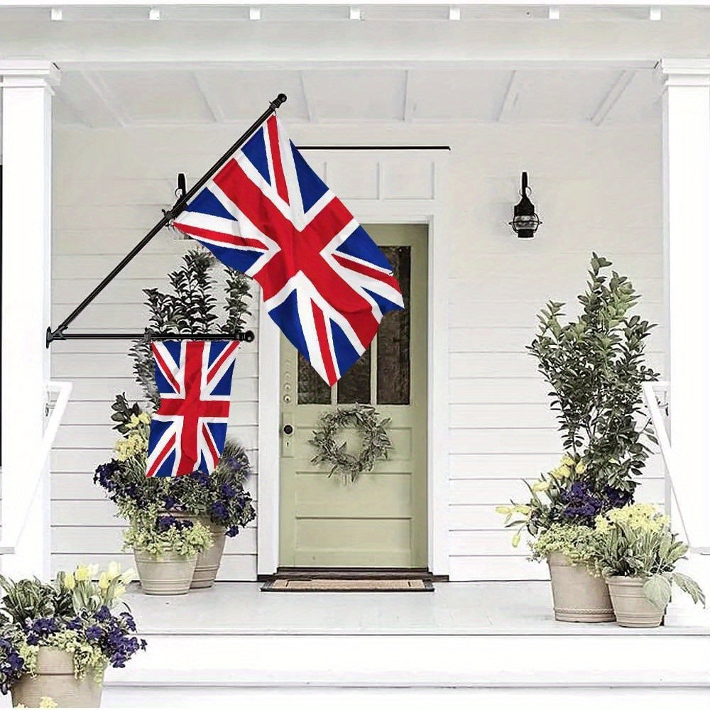 Telescoping Flag Pole, Aluminum With Gold Ball Top, Rotating Holder For Home Garden Outdoor