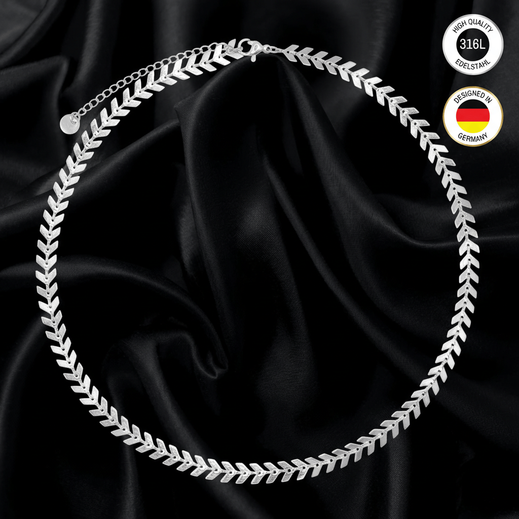 Image of Link Chain Silvery-colored – Water-resistant