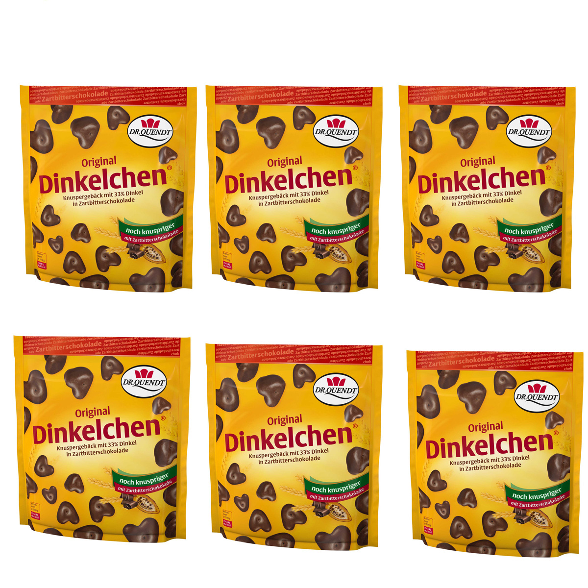 Image of Dr. Quendt Original Spelt Bites With Mild Bitter Chocolate 85g 6-pack