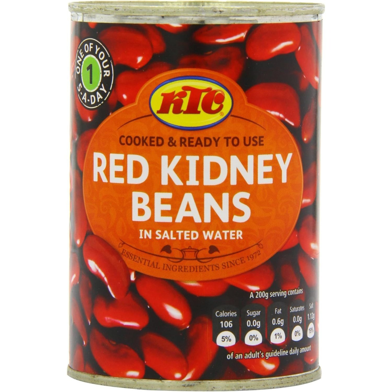 TEMU Ktc Red Kidney Beans In Water Pack Of 12 X 400g