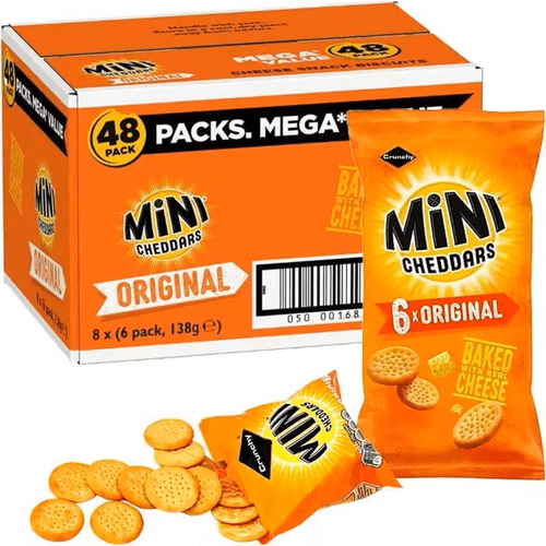 original with snack biscuits crackers 8 x 6 pack of 138g each