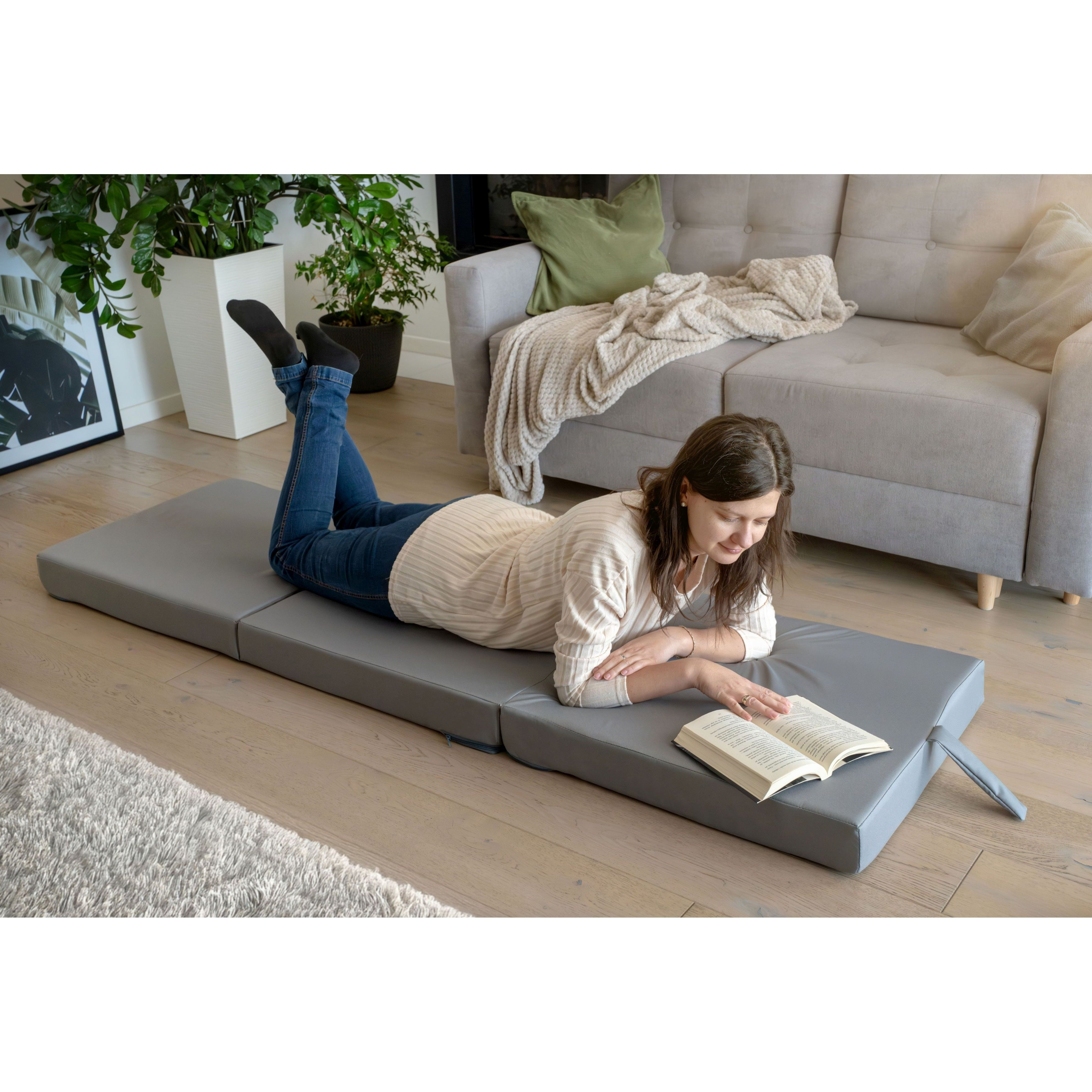 Image of Folding Mattress, 3-part Collapsible Mattress, Waterproof Camping Mattress, Guest Mattress, Floor Mattress, Sleeping Mattress
