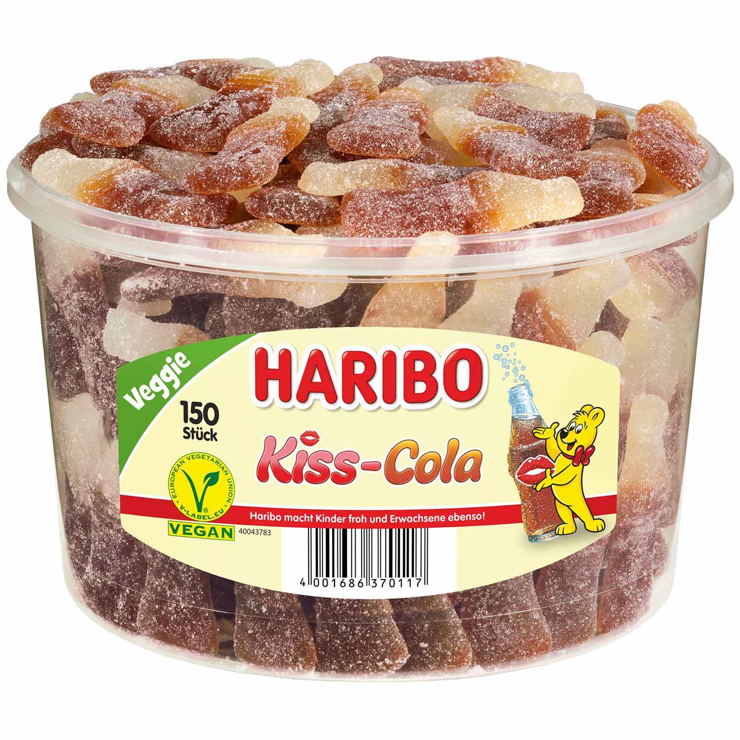 Haribo Kiss-cola Vegan 150pcs 1350g