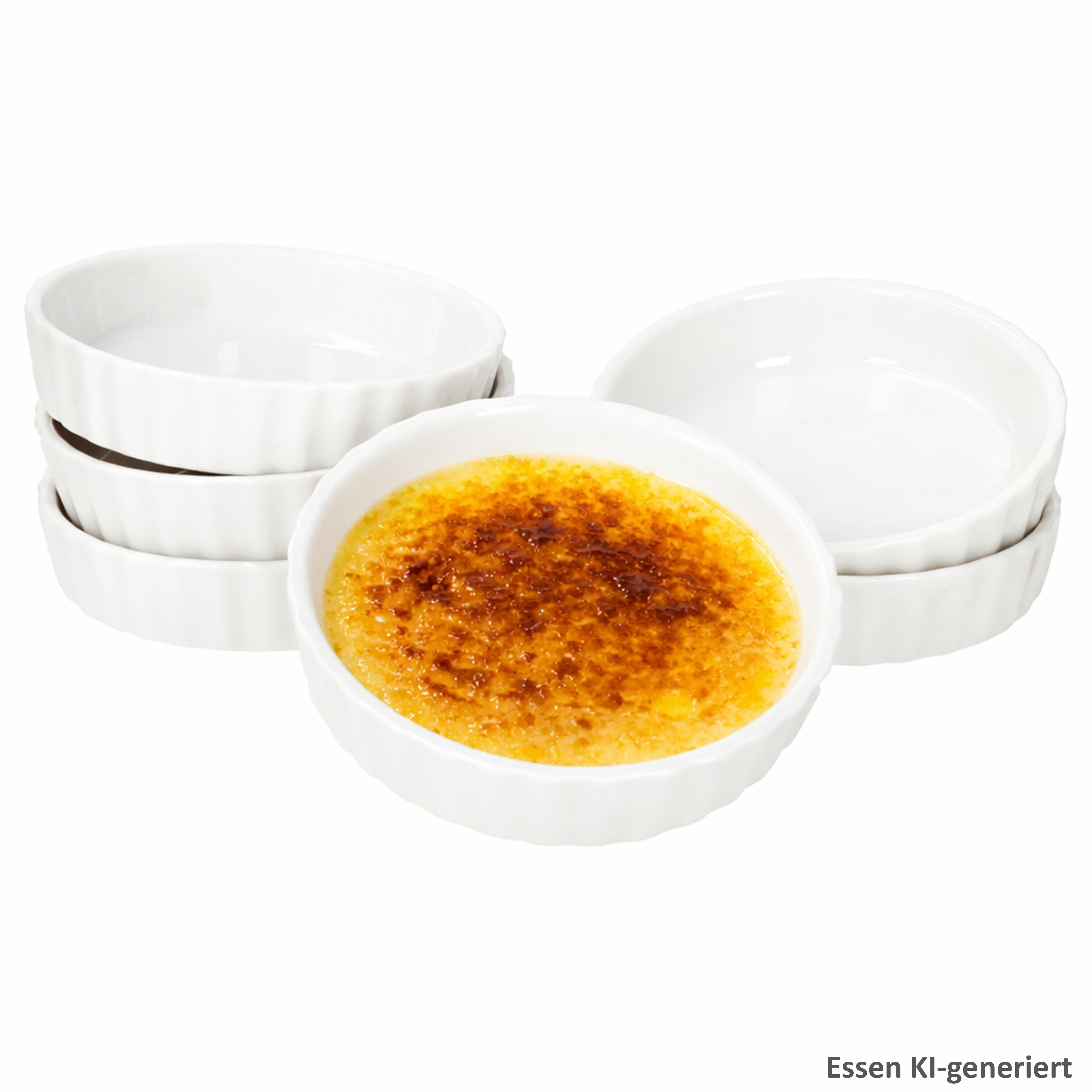 6pcs Set Of Leni Auflauf Mini Baking Dish, White Porcelain
