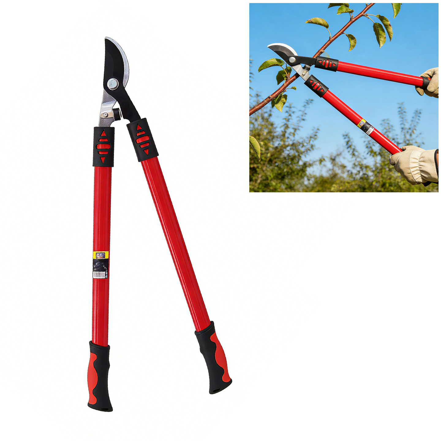TEMU Tijeras de Podar de Mango Largo (2 Estilos) | Tijeras de Corte de Arbustos y | Tijeras de Jardinería Extensibles | Herramientas de