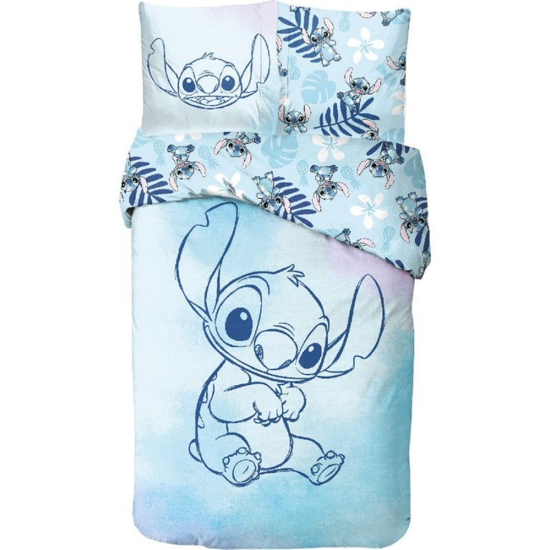 TEMU Parure de Lit , Housse de Couette Disney140x200 cm + Taie d'oreiller 65x65 cm, 100% Coton