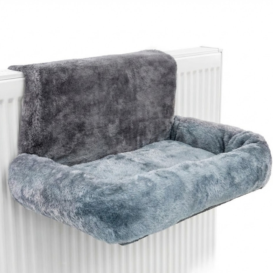 TEMU Cat Radiator Bed, Warm Fleece Hammock With Washable Cover Hanging Radiator Bed For Indoor Cats, Cat Accessories For Kittens