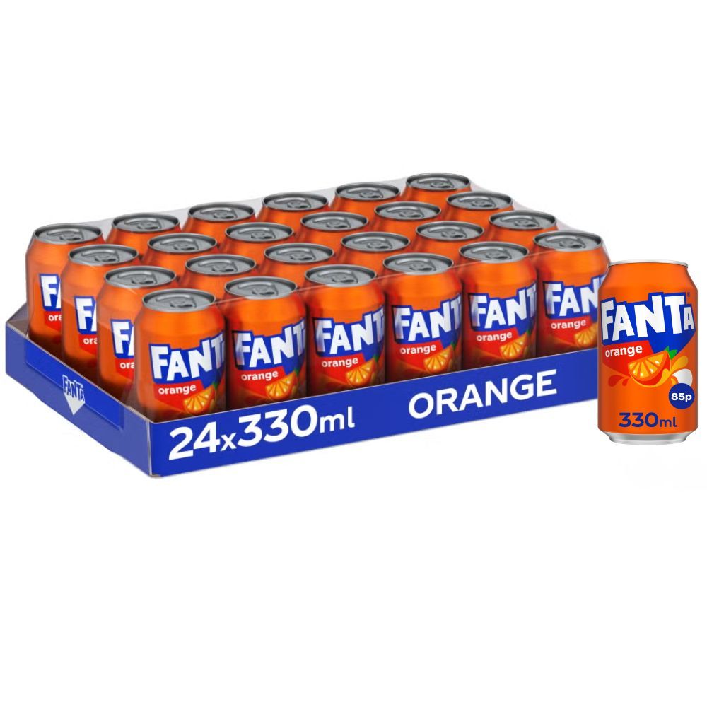TEMU Orange Pmp/multipack Soft Drink 330ml Cans – Pack Of 24 - A Delicious, Zesty Orange Carbonated Soft Drink
