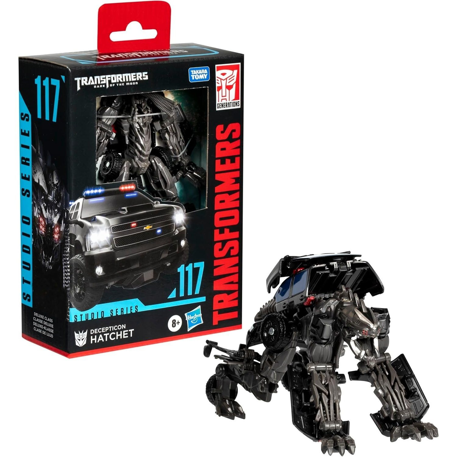 Transformers Studio Series Deluxe Class Transformers: Dark of the Moon 94 Decepticon Hatchet 4.5” Action Figure, 8+