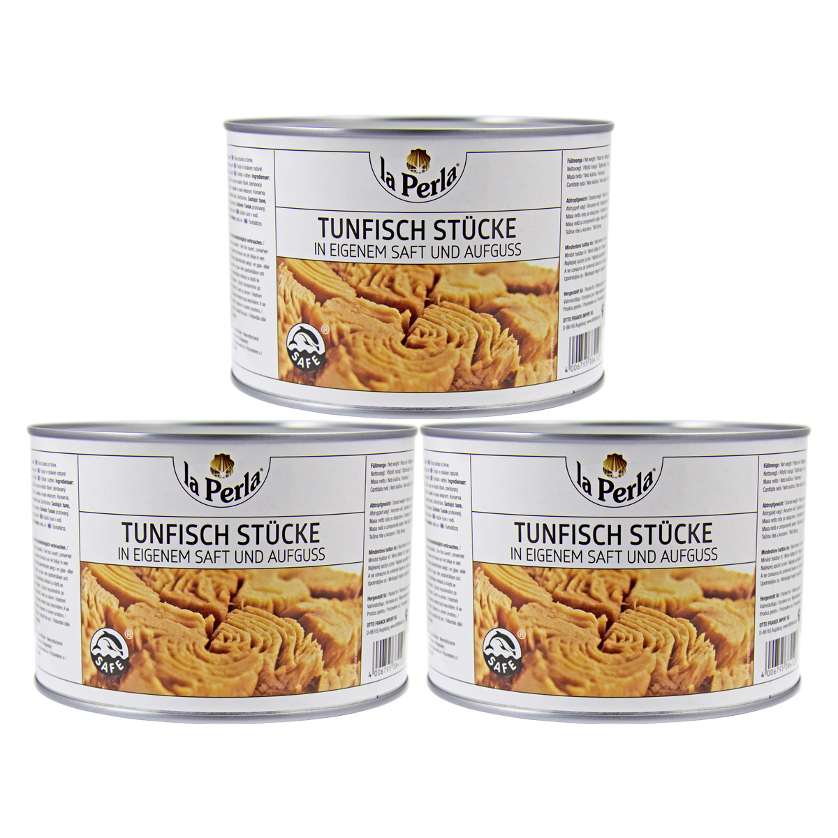 La Perla Tuna Chunks In Their Own Juice And Broth 1705g 3-pack