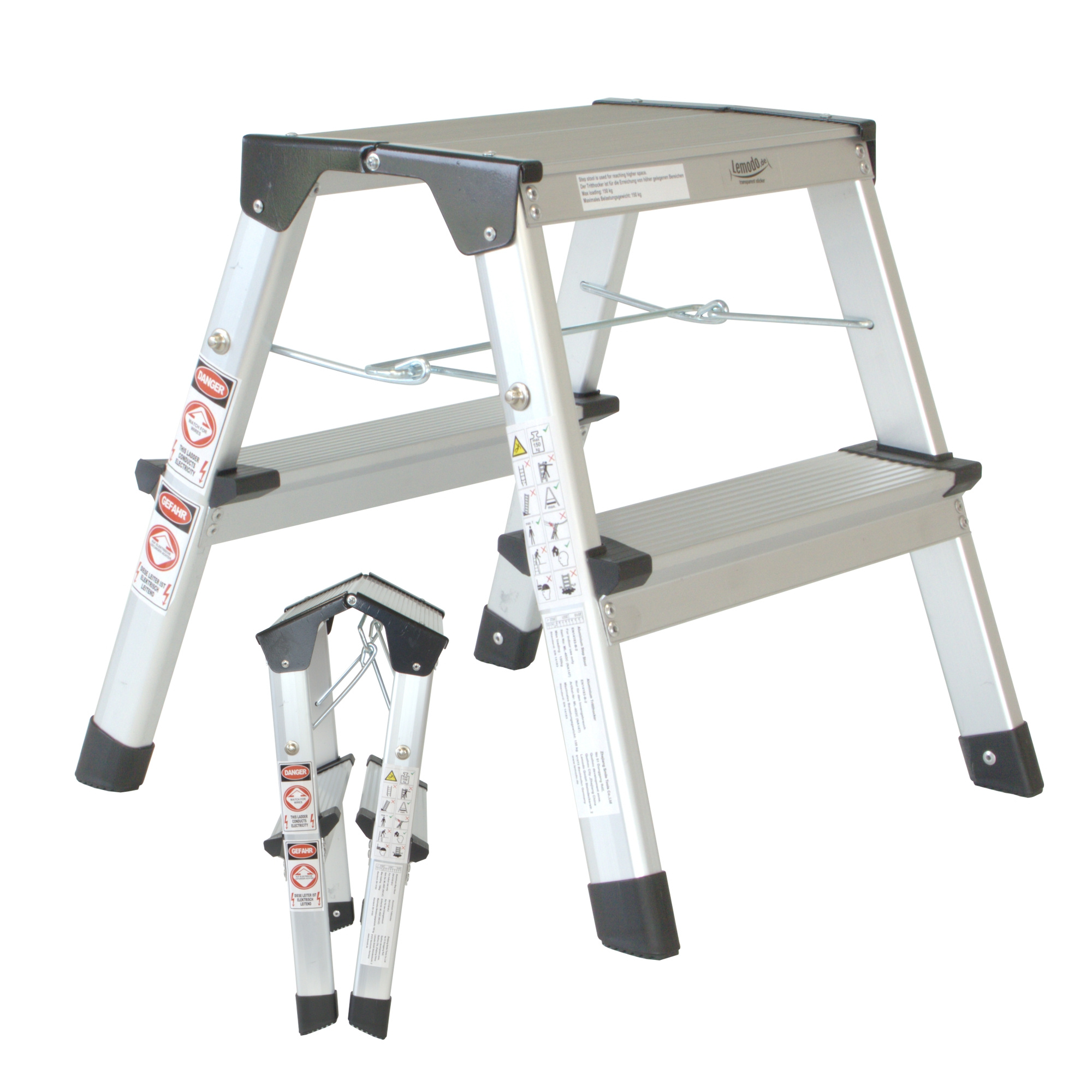 Folding Ladder , Aluminum Step Ladder, Stair Ladder With 150kg Load Capacity