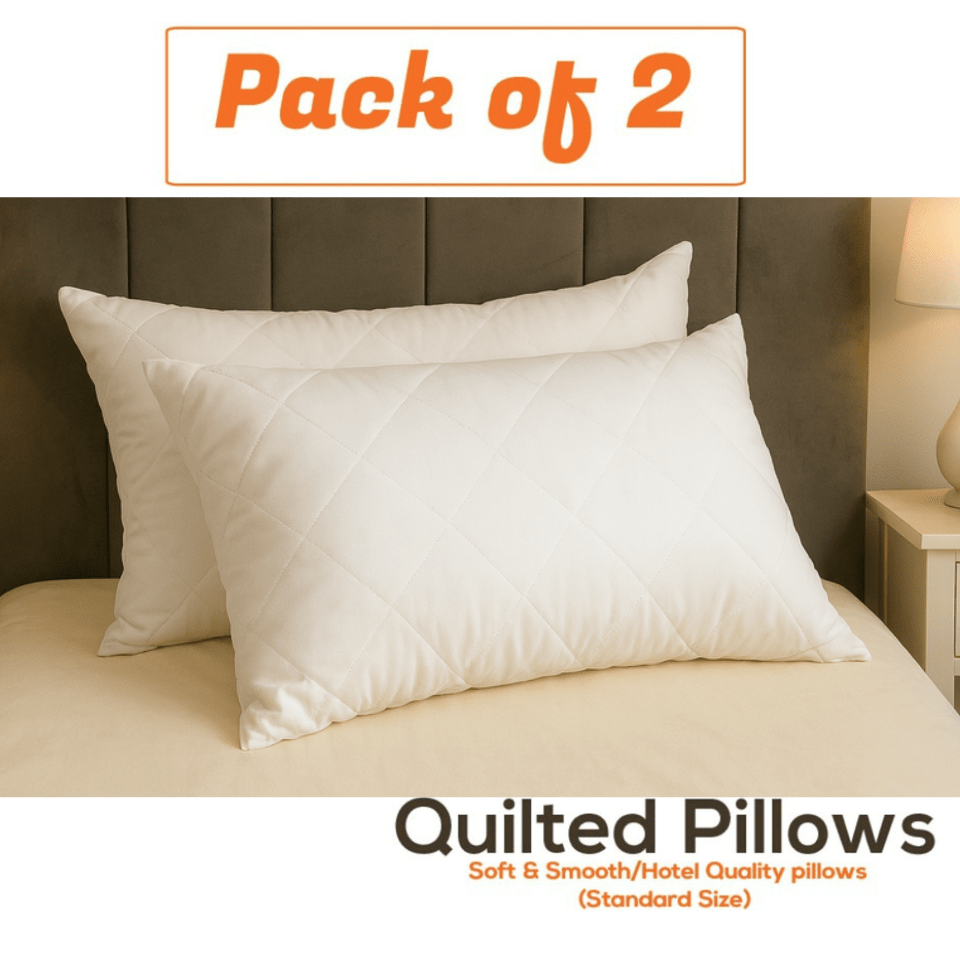 TEMU Chilimilii Pack Of 2 Quilted Hotel 29 X 19'' Deep Filled Bounce Back Support