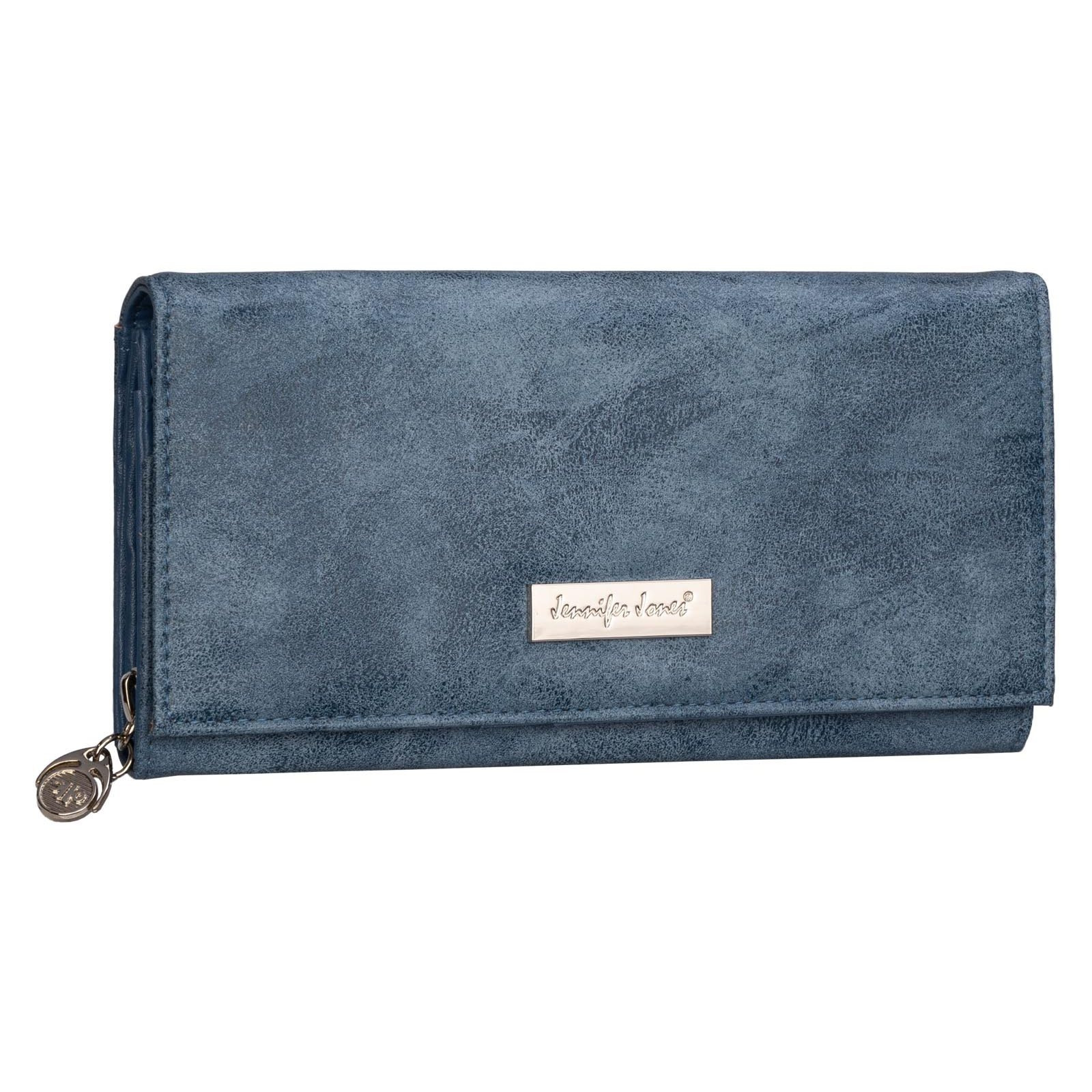 Women's Wallet, Faux Leather Purse, Navy