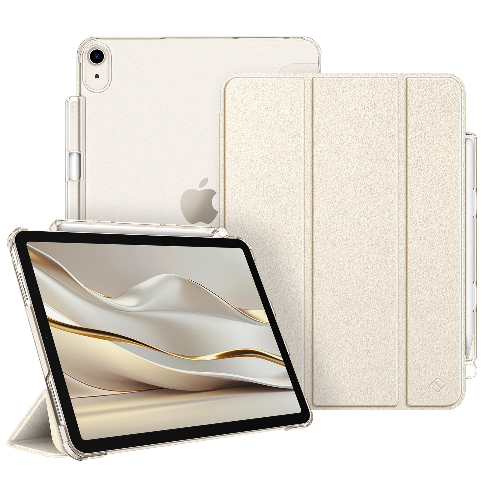 E-shop Fintie Hülle für iPad Air 11 Zoll M3 2025/M2 2024, iPad Air 5 2022/4 Generation 2020 10.9 Zoll mit Stifthalter, ultradünne leichte Schutzhülle