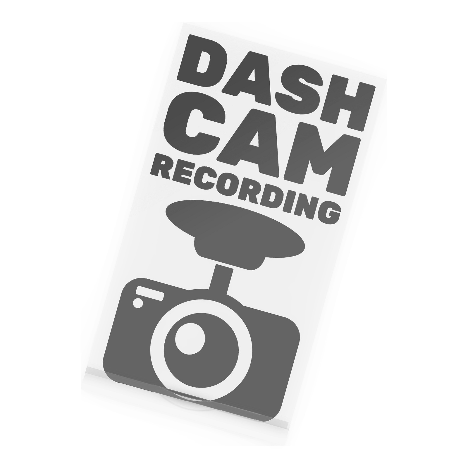 Image of Vehicle Monitored Dash Cam Recording Sticker For Cars, Video Monitoring Film, Vehicle Camera, Object , Warning Monitoring Sticker, Camera System, Image Recording, Monitored Vehicle, Third Parties