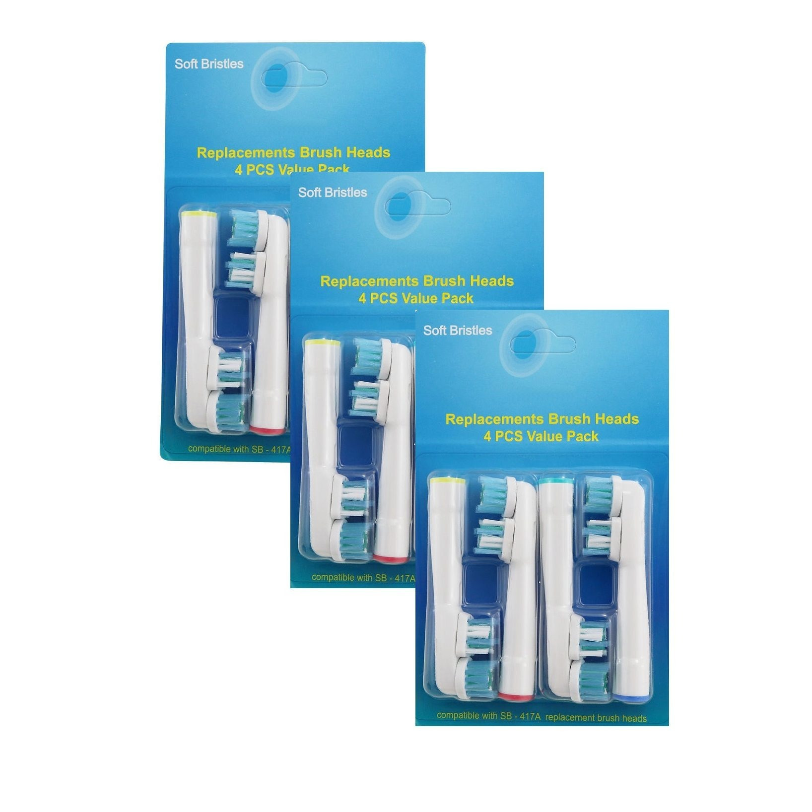 12/20pcs Toothbrush Replacement Head Compatible With Oral-b Electric Toothbrushes, Toothbrush Code: 417a, Fast Shipping