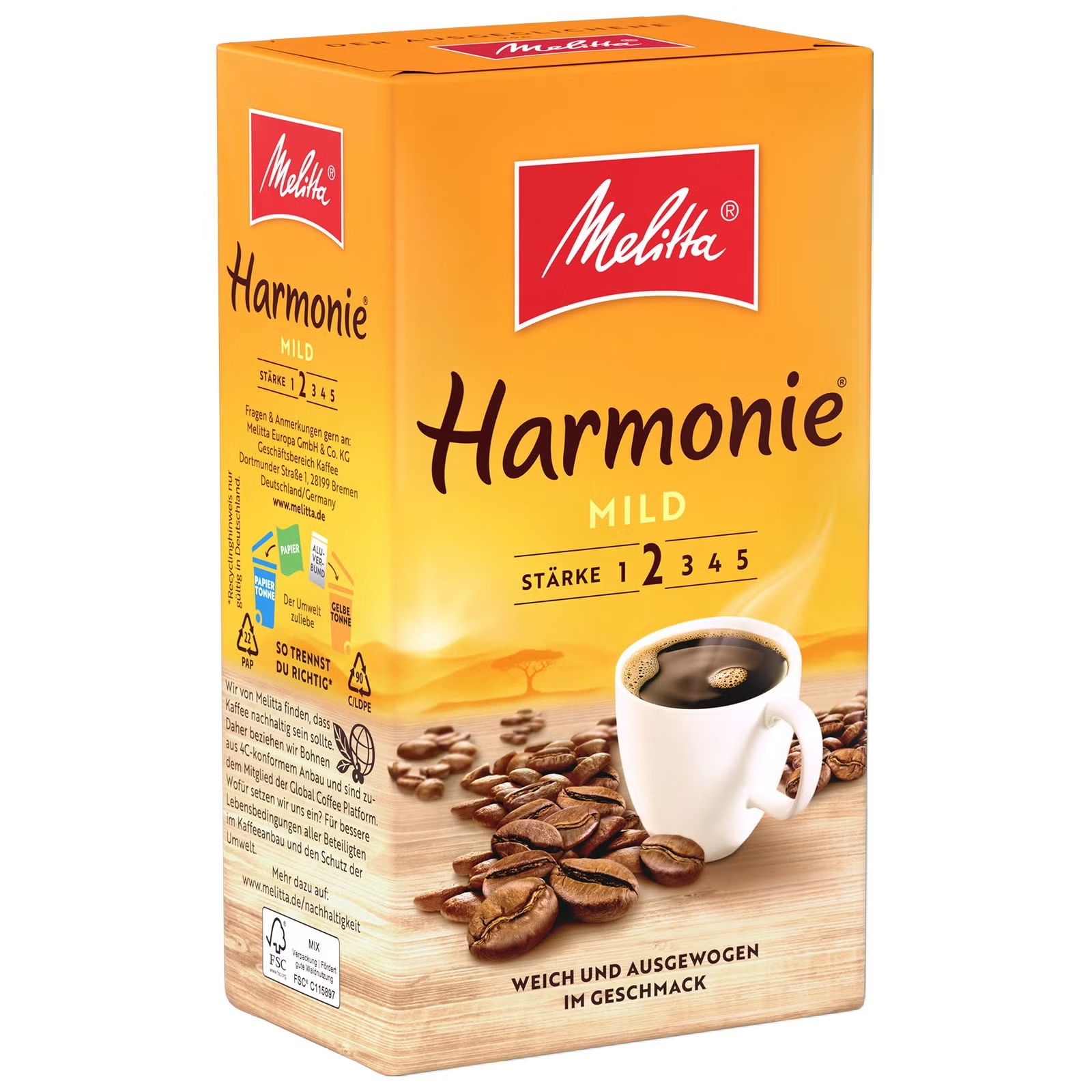 Melitta Ground Coffee Harmony Mild 500g