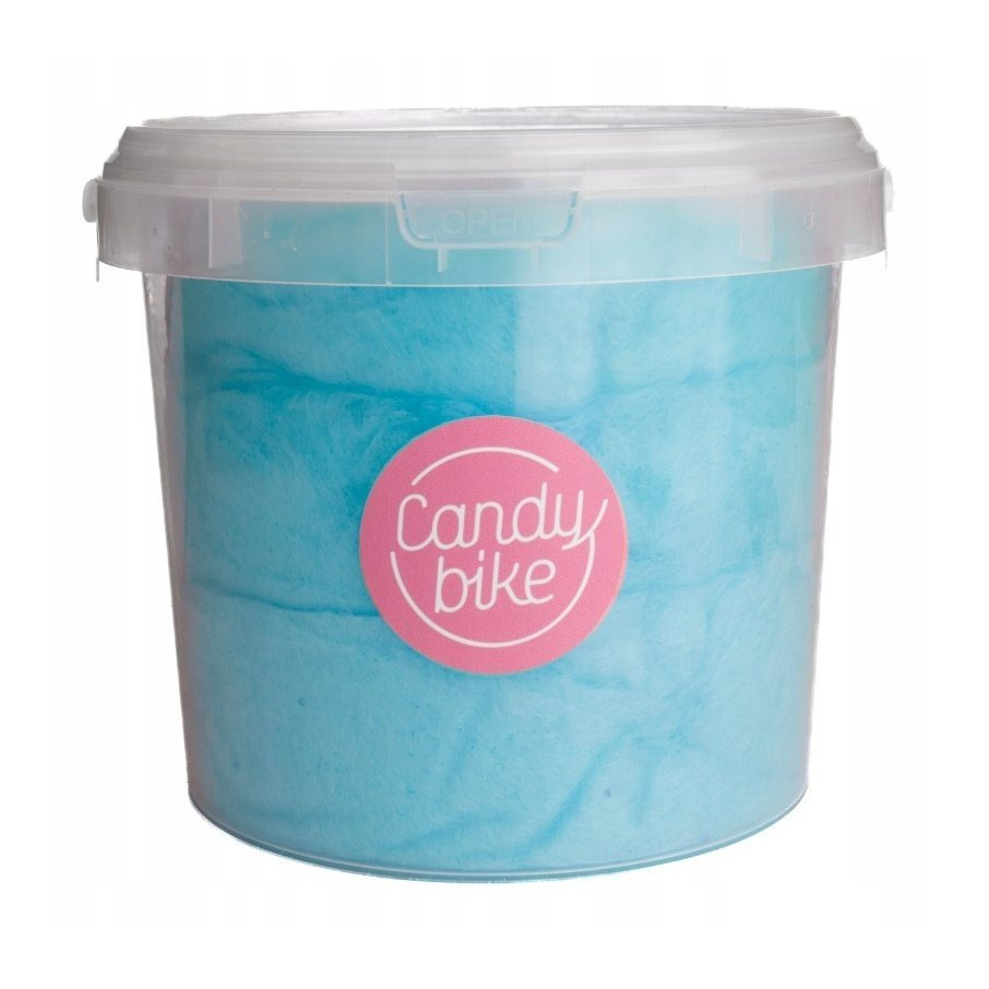 Blue Cotton Candy 1l In A Bucket, Gift Sweet Treat, Fluffy