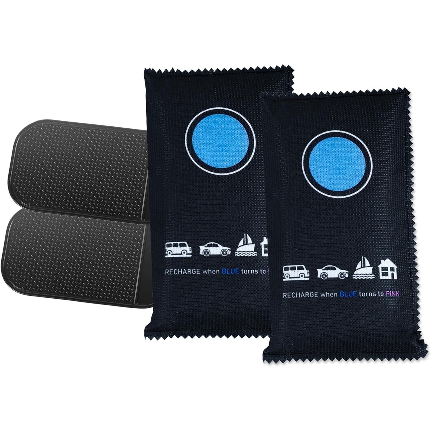 TEMU Bargain Factory 2pcs Reusable Dehumidifier Bag Dehumidification Bag Desiccant For Use For Home, Vehicles, Travel Rvs, Absorbs Moisture, Prevents