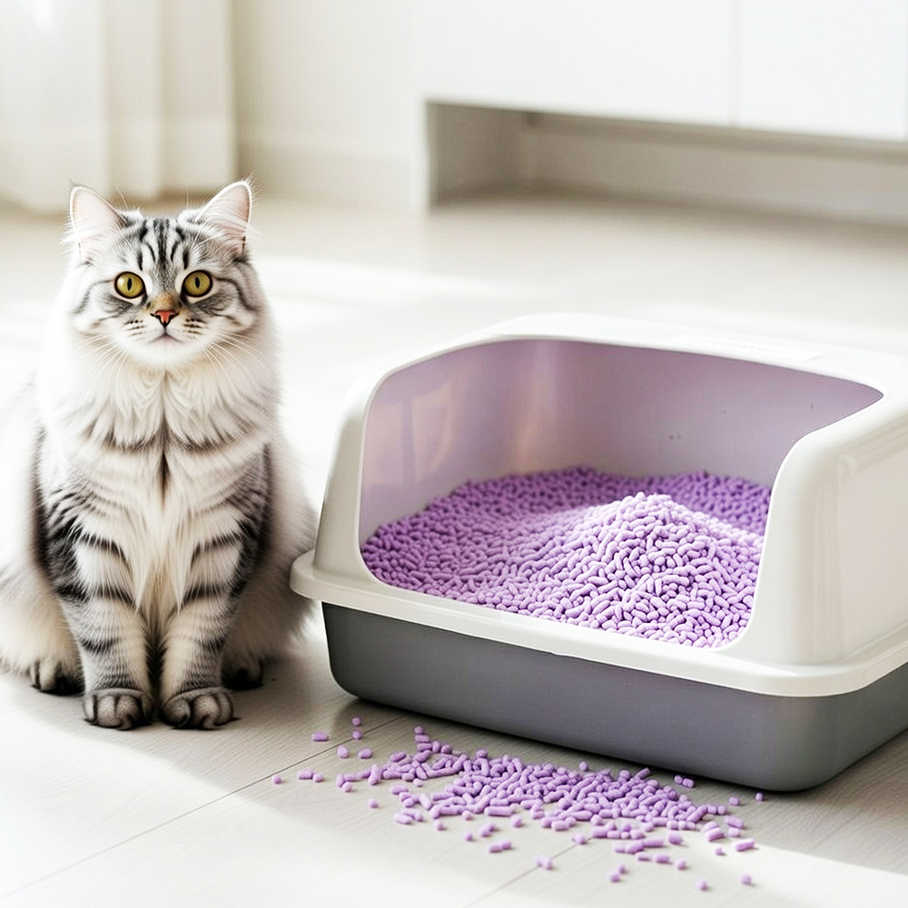 TEMU 4Pcs Arena para Gatos de Tofu 6L, Aglomerante y Soluble en Agua, Desechable por el Inodoro, en Polvo, Absorción Rápida, Control de Olores,