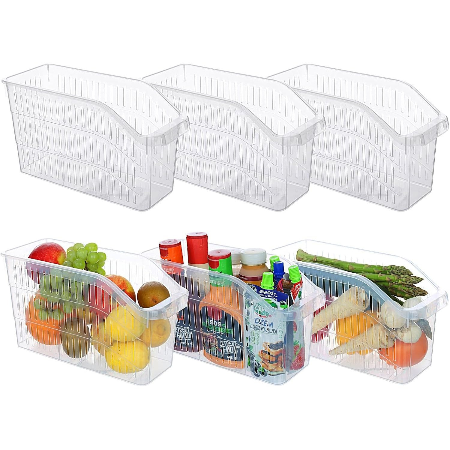 Astor24 3rd Set High-quality Refrigerator Kitchen Organizer - Storage System, Plastic, Kitchen Storage & Organization, Cabinet, Drawer, Food-grade - Bpa-free