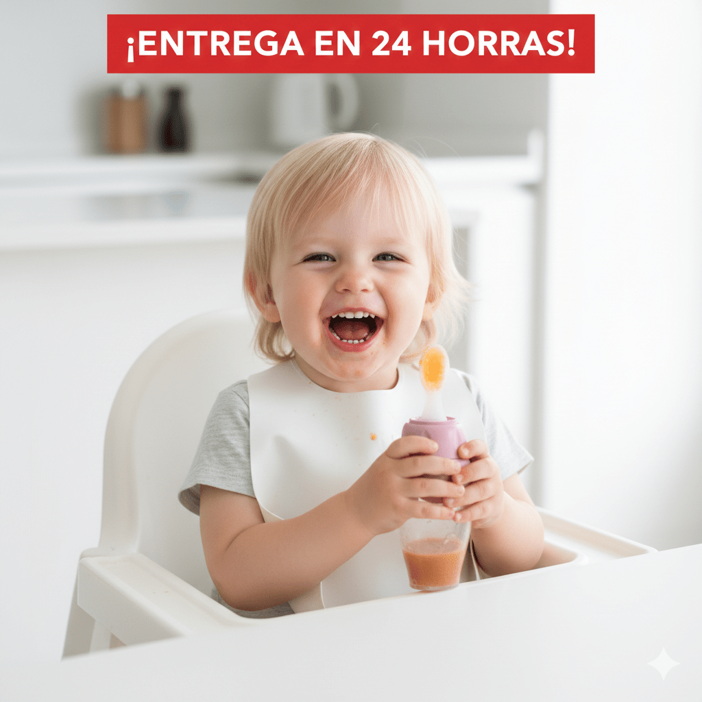 TEMU Cuchara medidora para comida de bebé - Rosa
