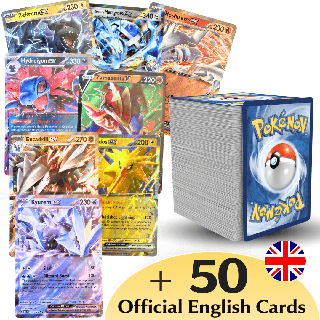 Cartas de Pokémon: ULTRA PACK +50 en inglés / ULTRA TCG PACK: 1x Ultra Rara EX + 5x Bri...