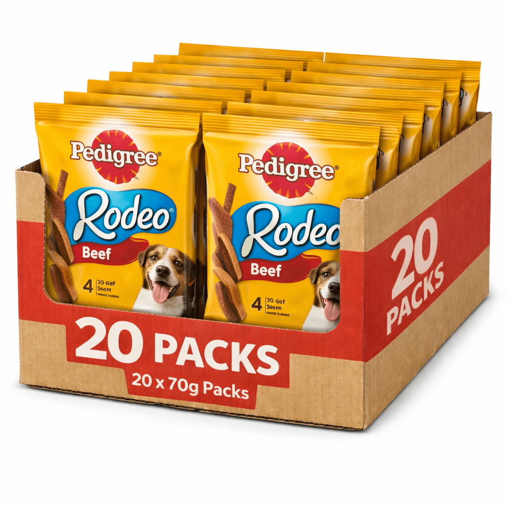 TEMU Pedigree Rodeo Adult Dog Treats Beef 4 Sticks 70 g ( Pack Of 20)