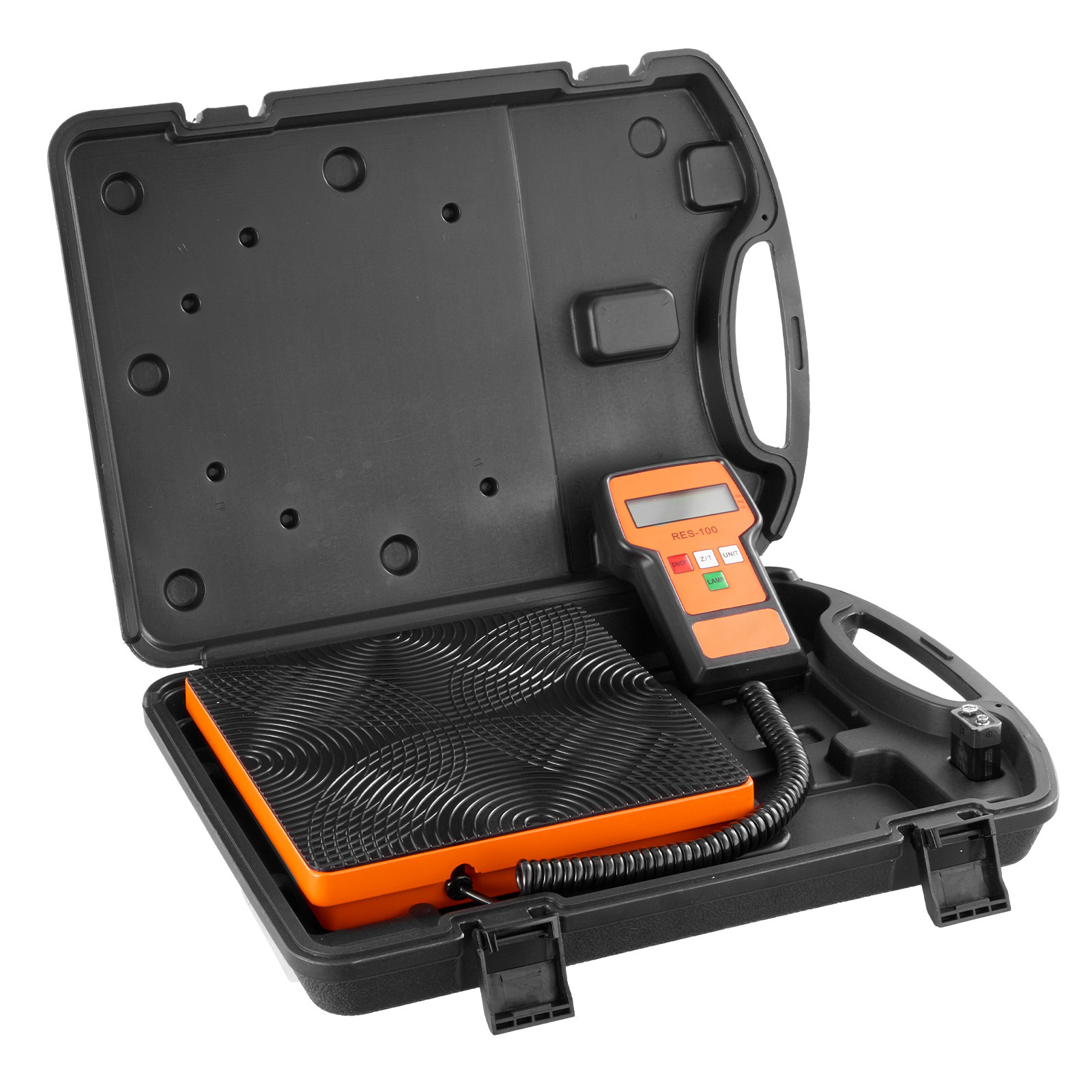 Image of Vevor Refrigerant Scale 110 Lbs Hvac Charging Recovery Scale, With Wired Remote Control, 2g Electronic Weight Scale With Case And Dry Battery