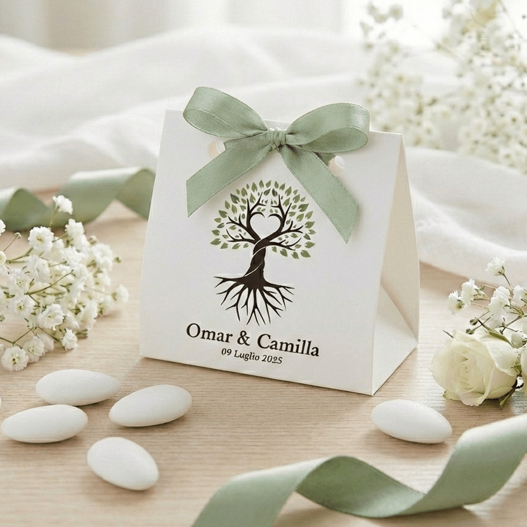 TEMU Scatoline Confetti Tree Of Life – Elegant Wedding Favors, Christening, Communion, And Confirmation – Ideal As Card Holders Kit Of 10pcs