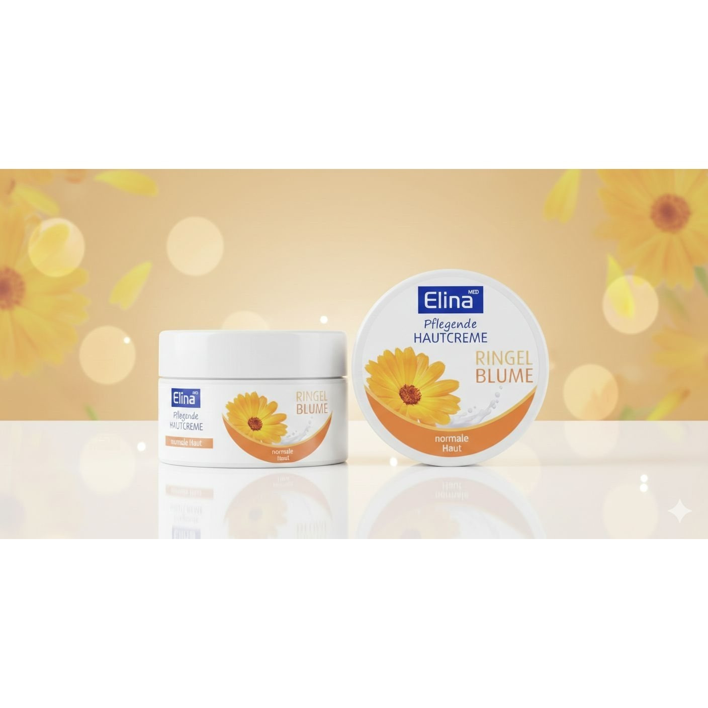 Image of Elina Nourishing Skin Cream Ringelblume, 2 Cans Of 150ml Each