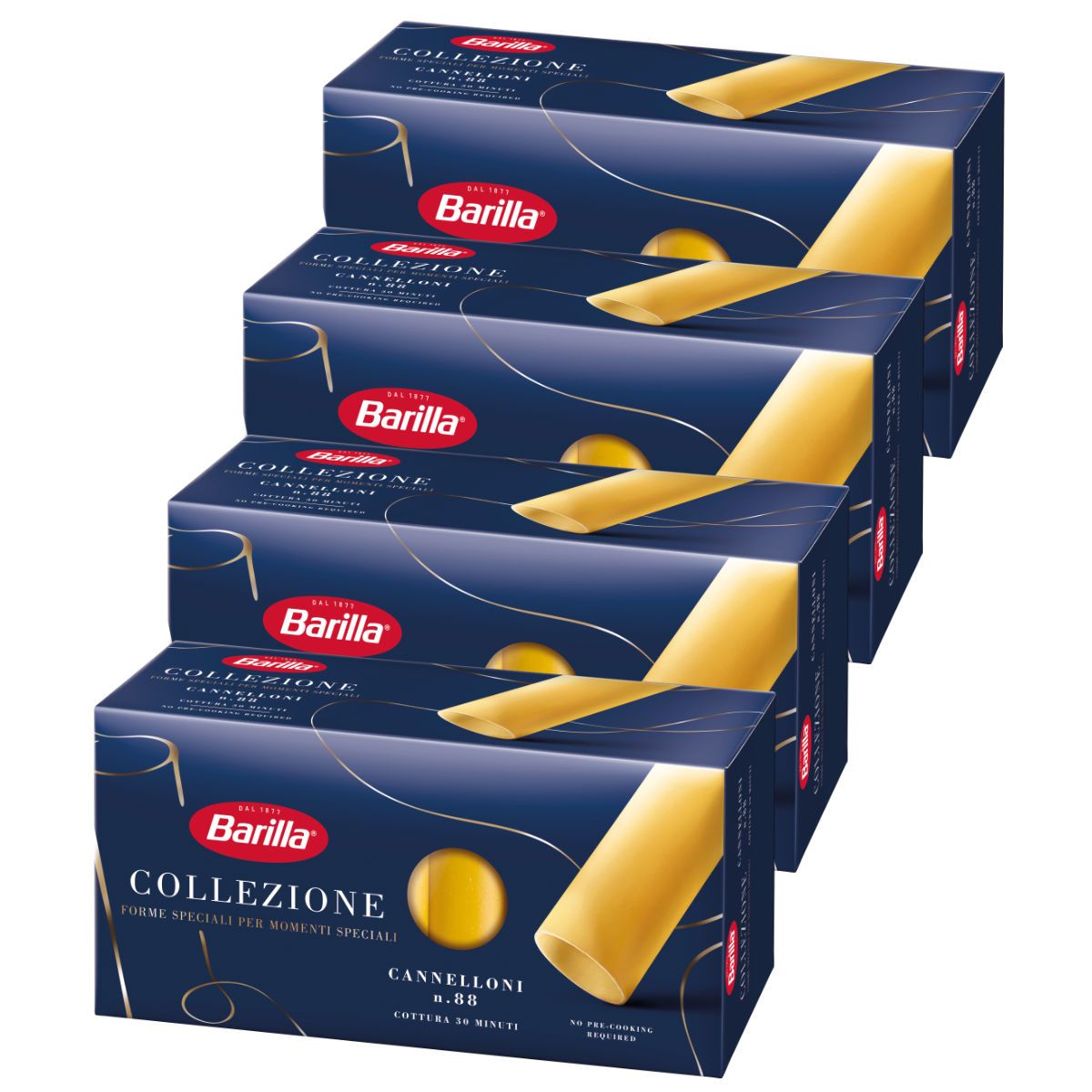 Barilla Cannelloni The Collection Pasta Made Of Durum Wheat 250g 4-pack