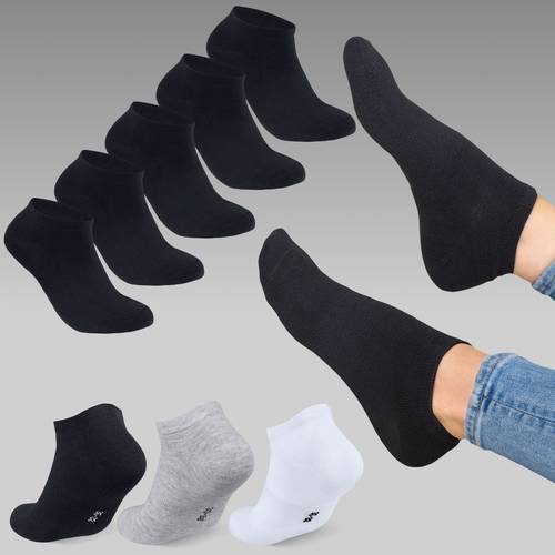 sneakersocken unisex kurzsocken baumwolle ohne herren damen knöchelsocken, 5/10/ paar