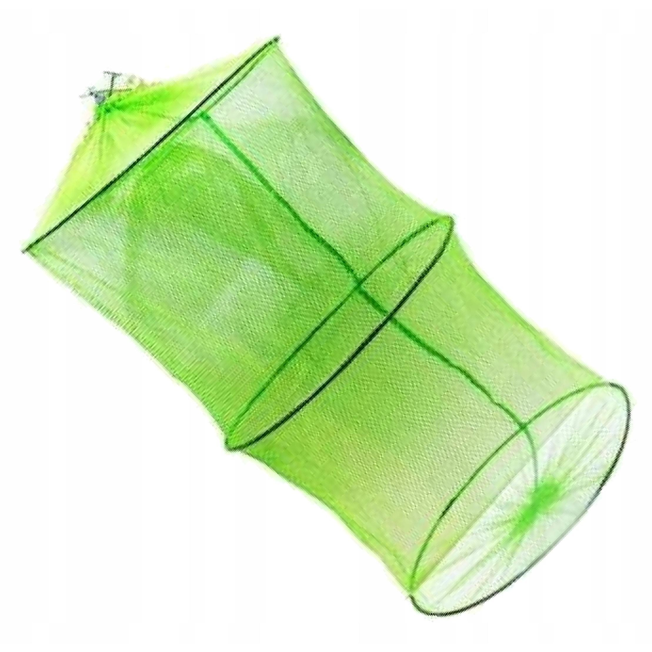 Image of Round With 3 Hoops, 30 Cm Diameter, 50 Cm Length, Soft Material, Large Net For Storing Fish, Fishing Accessories, Equipment For , Net With Tying Rope, Durable And Practical, Large Mesh, 5m