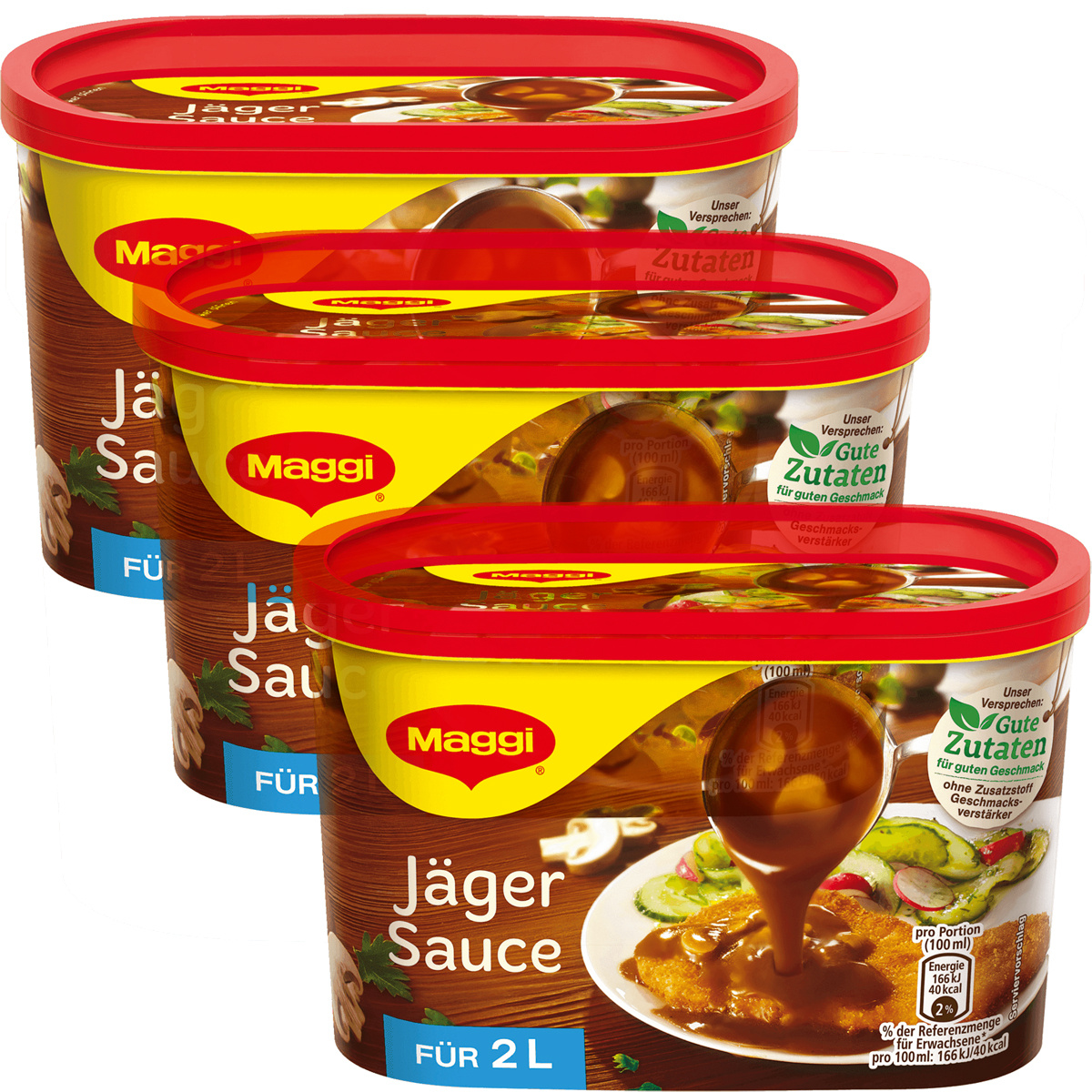Maggi Hunter Sauce, Ideal For Schnitzel, Roasts, And Steaks, 200g, 3-pack