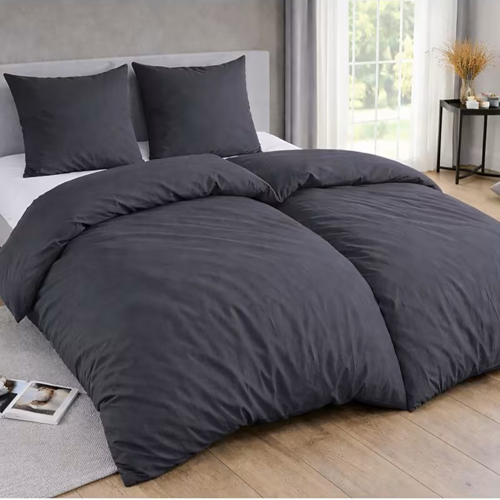 TEMU Bedding Set 135x200 4-piece – 2x Duvet Cover 135x200 Cm & 2x Pillowcase 80x80 Cm, Soft Microfiber, Breathable & , Skin-friendly, Hypoallergenic