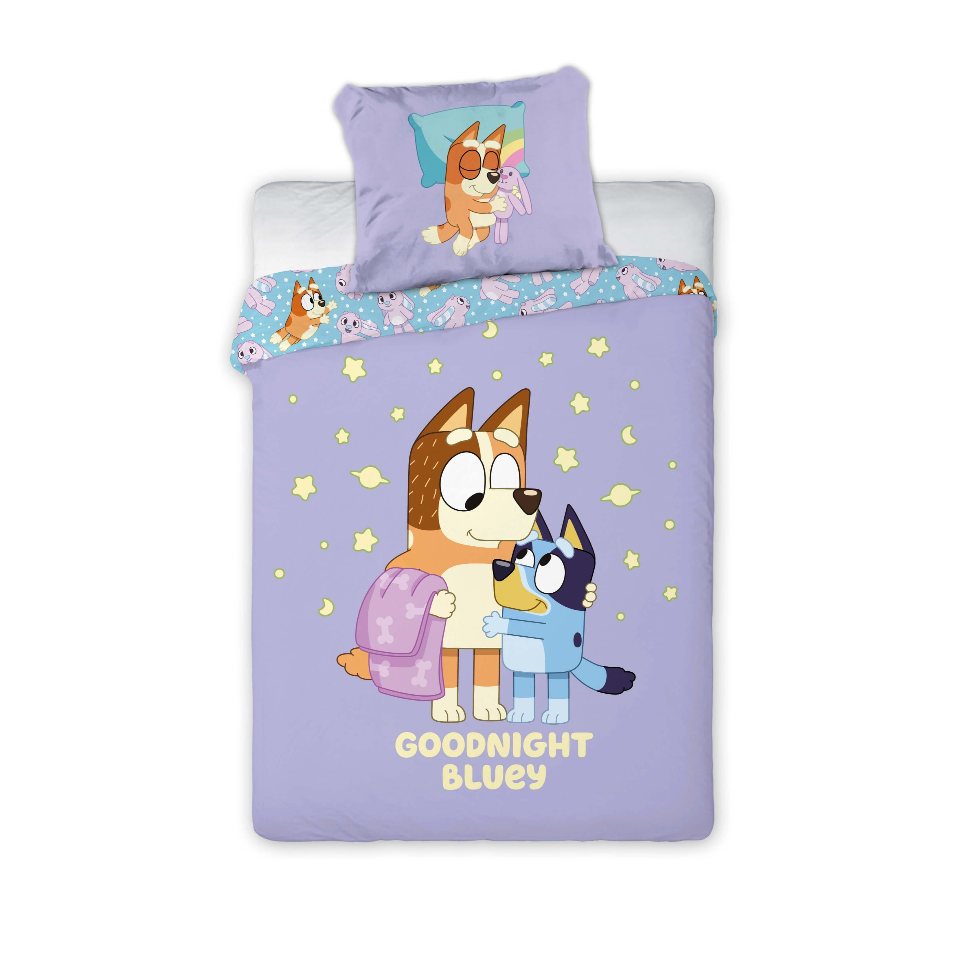 "goodnight " Bed Set Bed Sheet 135x200 Pillowcase 80x80 German Size Single Bed 100%children's Bed Linen Children's Bedding Sister Bingo Mama Chilli
