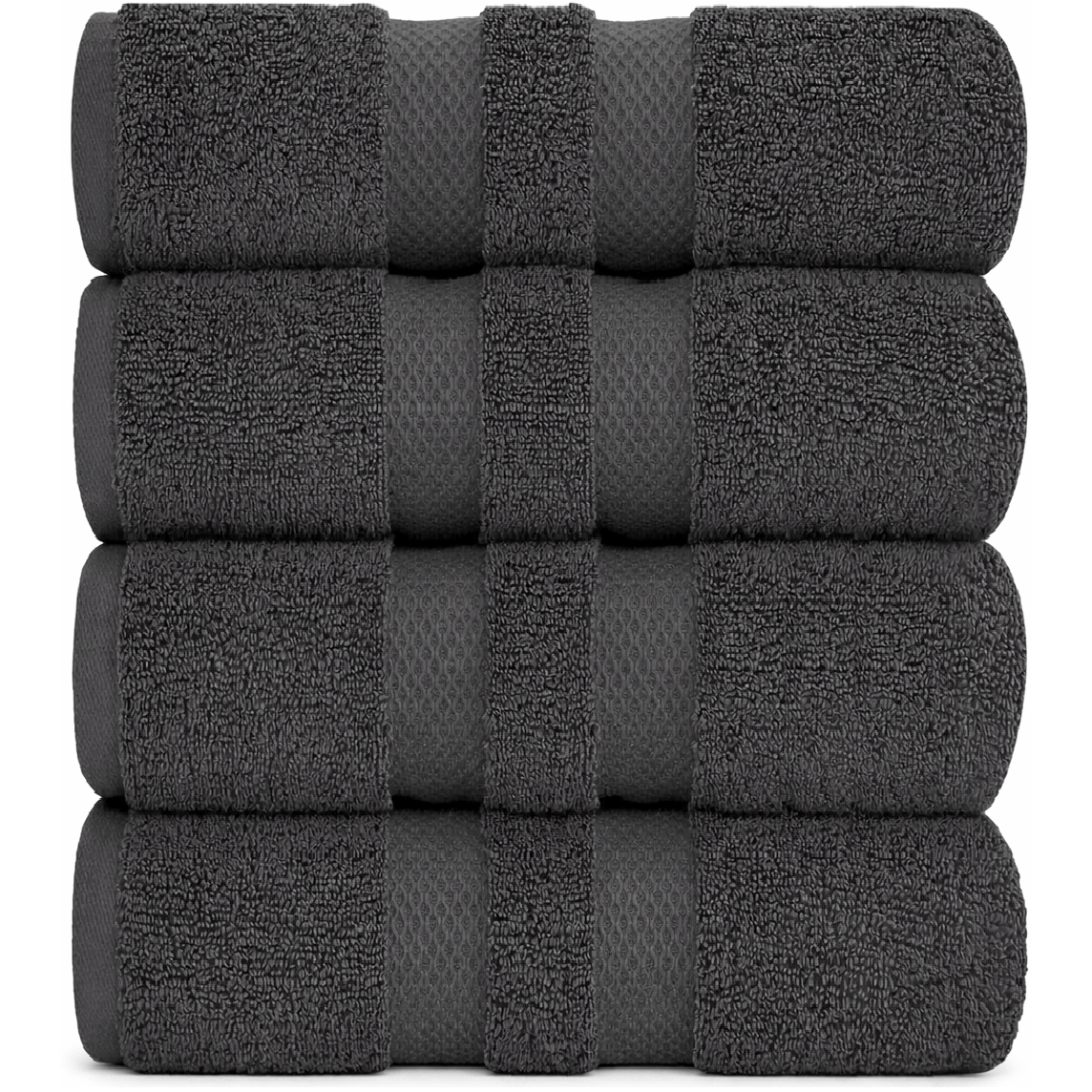 TEMU Pack Of 4 Jumbo Bath Sheets Set 100% (80x140 Cm) Quick Dry 500gsm H Bath Sheets Xl Bathroom Towel Perfect For Daily Use