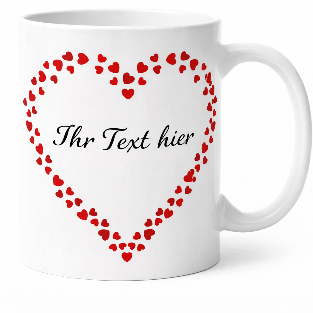Image of Personalized Mug With Name And Heart . Original Gift Mug For Your , Family, - 330 Ml