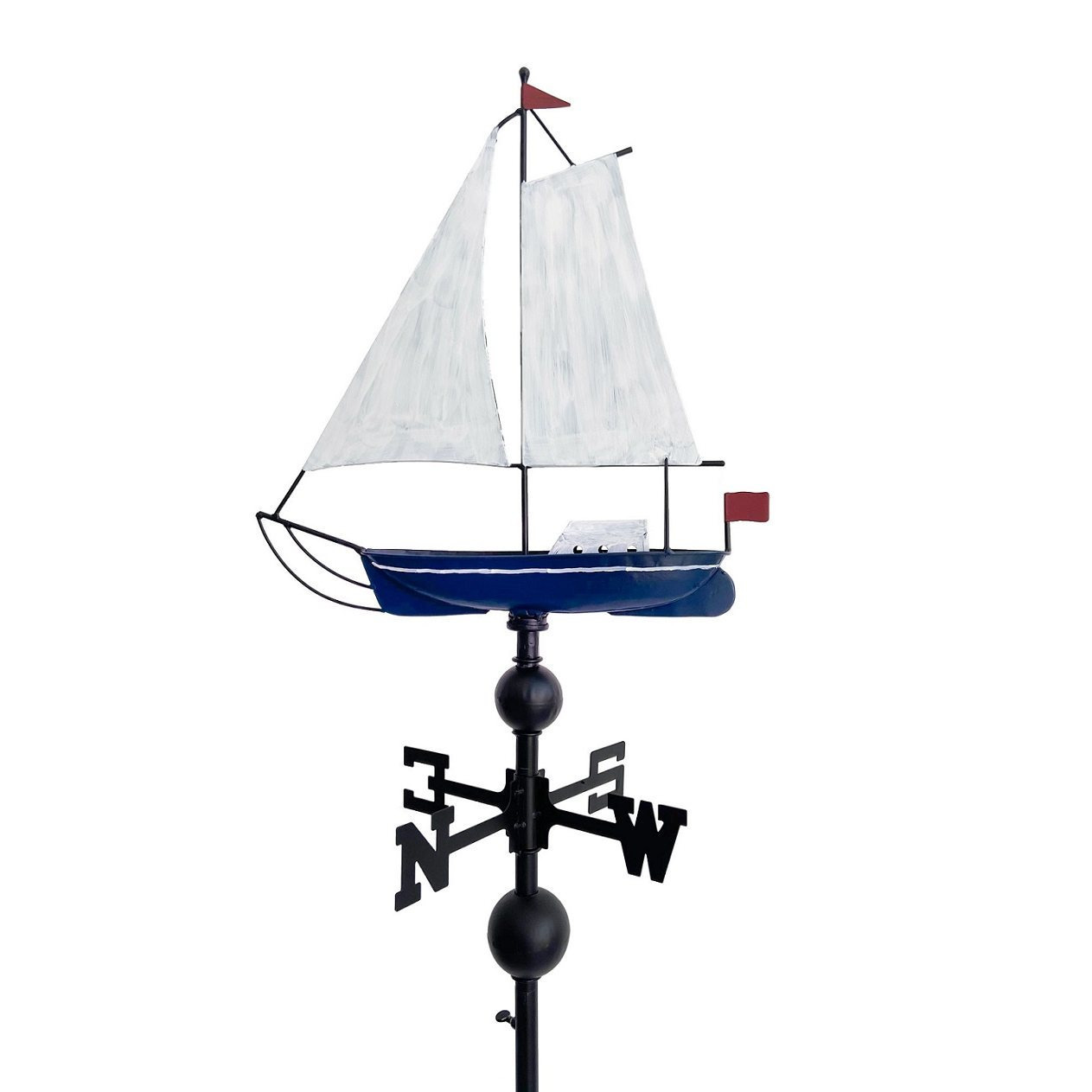 Wind Vane With Sailboat, Maritime Weather Vane With