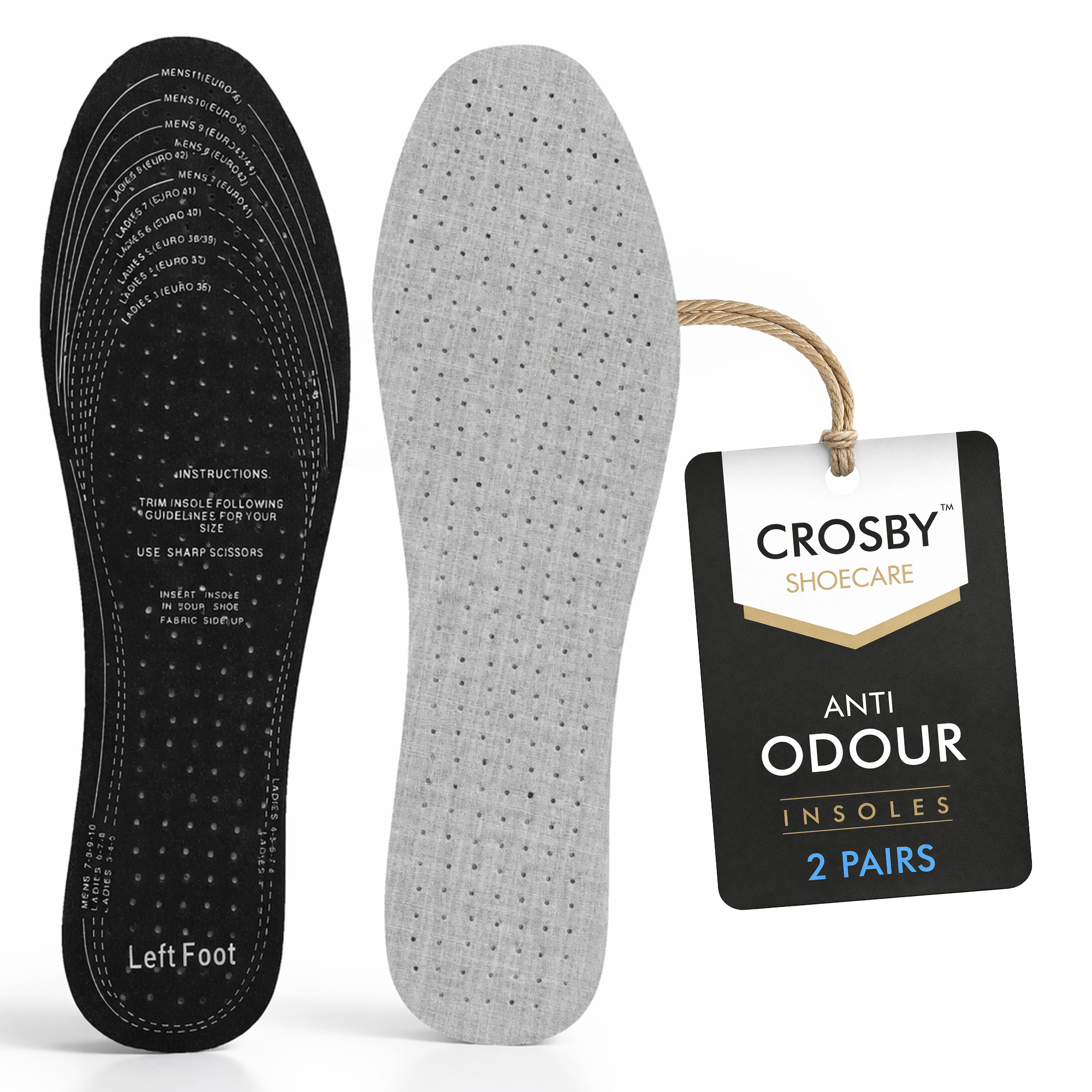 TEMU Shoe Insoles | Padded Breathable Insoles For Everyday Wear | Cut To Size Insoles For Trainers And Casual Shoes