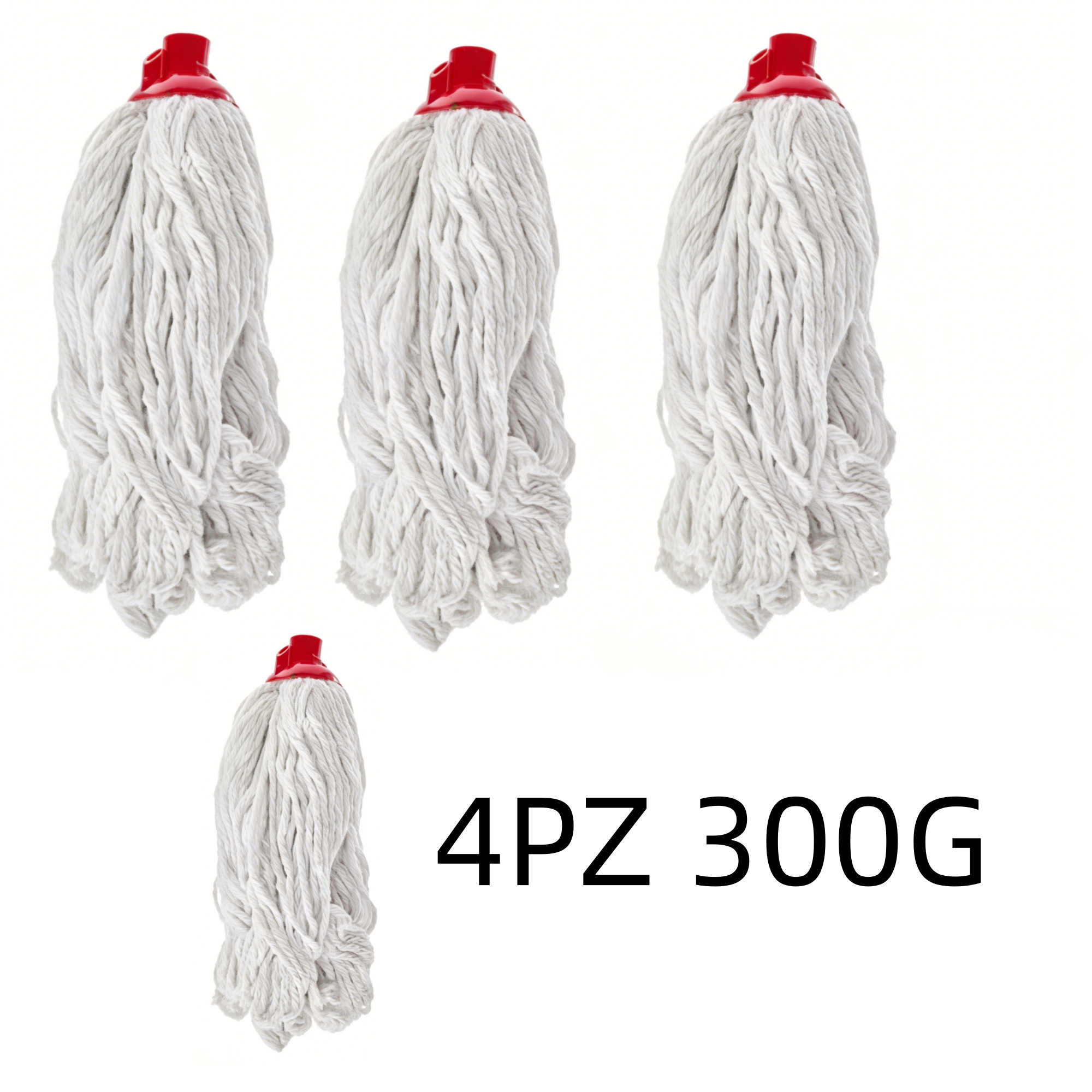 TEMU HW CASA 4 Pezzi Ricambi per Mop, Spugne Assorbenti Resistenti, Per Pulizia Pavimenti in Ceramica, Legno e