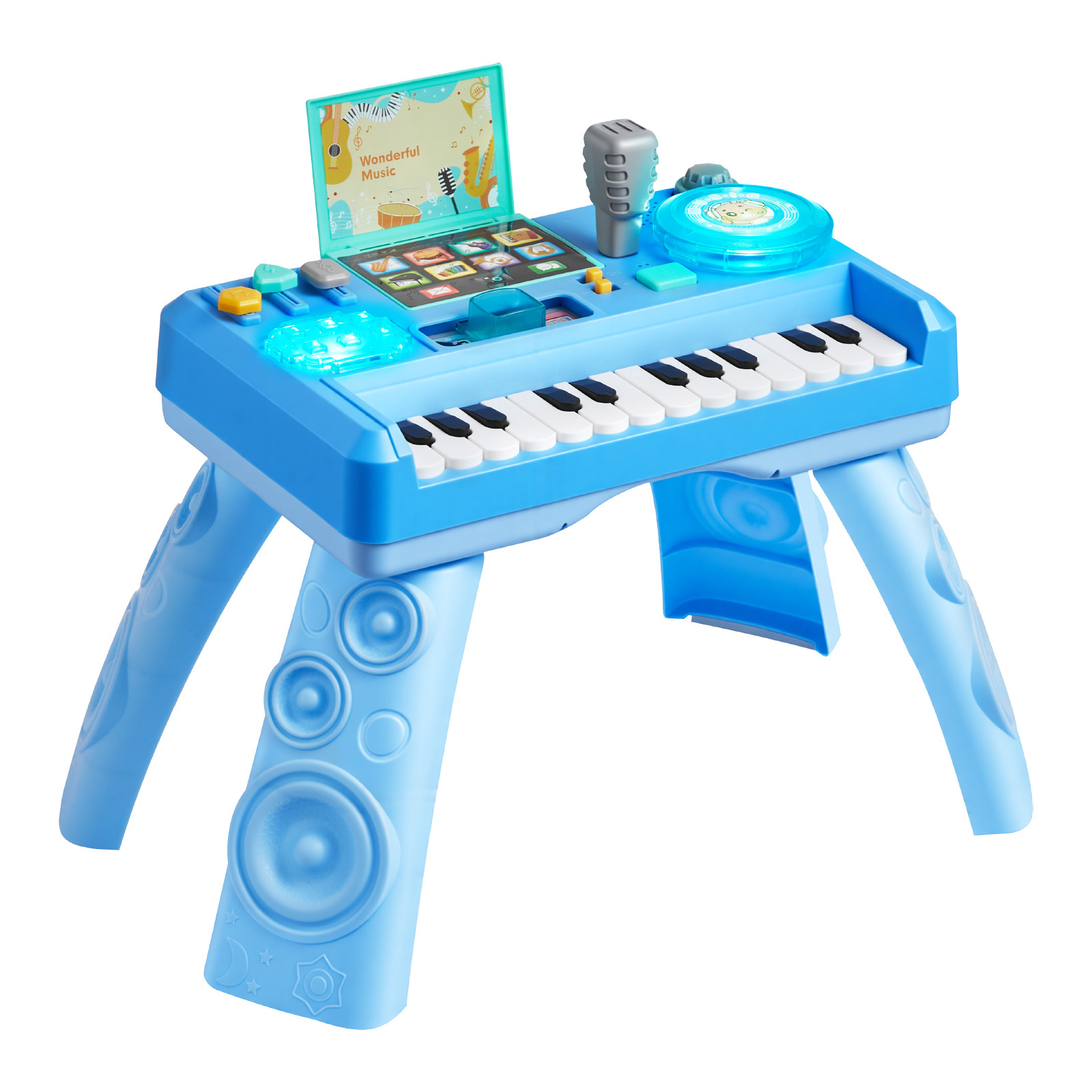 Image of Vevor Playset For Toddlers 1-3, Educational Musical Table Toys With 133 Sound Sources, Recording And Turntable, Baby Activity Table For Birthday, Gift For Kids Aged 6+ Months